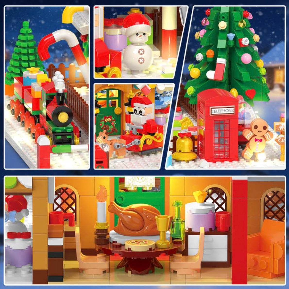 GingermasBuilds™ - 24 Day Christmas GingerBread Building Set