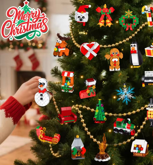 15 pc Mini Christmas Tree Ornament Kit